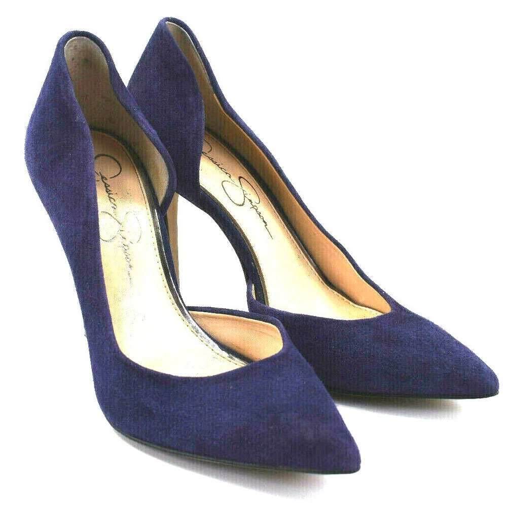 Jessica Simpson Womens Purple Suede Stiletto Heels Size 7M